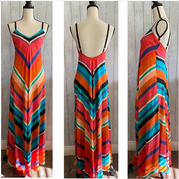 New Twelfth Street By Cynthia Vincent Silk Maxi Dress - Picture 3 of 14